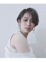 インス(ensue)&nbsp;ensue京都◇大人かわいい耳かけショートヘア×艶カラー◇中島