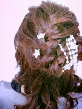 髪結い処 櫟 本店 【髪結い処　櫟】波編み込み+カールスタイル