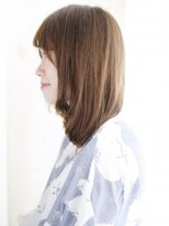 ヘアメイク ナル(hair make nalu) 透け感バングのワンカールスタイル
