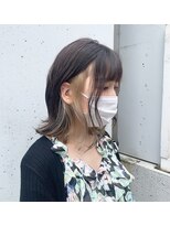 【roijir 表参道】インナーカラー☆ホワイト×グレージュ
