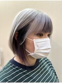 【板倉花連】*.ホワイトシルバー×ディープパープル.*