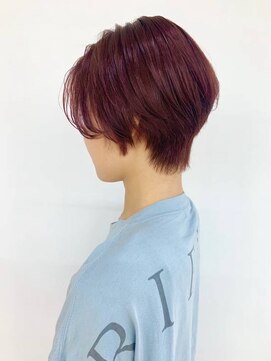 クオリス 上福岡店(QUALIS) レッドブラウン/グラデーションショートカット/30代40代50代/