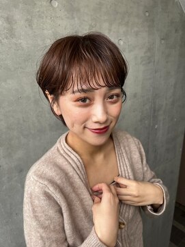 ラミ(L'ami) 【矢後あやこ】大人かわいいショートマッシュ/耳かけショート