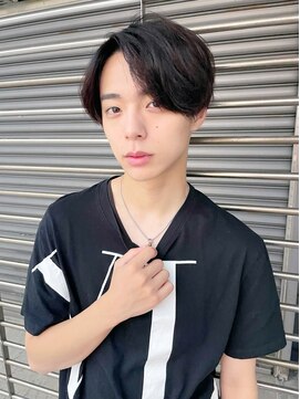 アイティーバイアルバム 下北沢店(IT by ALBUM) アッシュブラックマッシュグレージュカラー短髪_28898