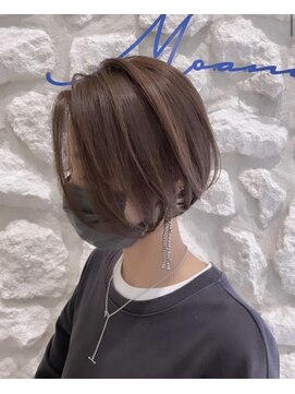 モアナバイヘッドライト 綱島店(Moana by HEADLIGHT) #ショートボブ#ベージュブラウン#ミニボブ