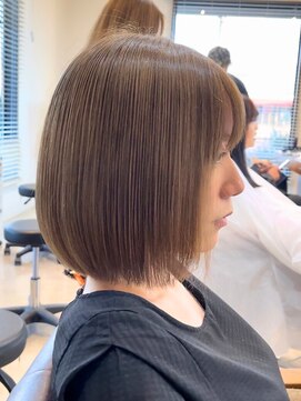 ラ メール ヘア デザイン(La mer HAIR DESIGN) ボブ/ミルクティーベージュ