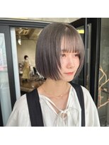 ガルボヘアー 名古屋栄店(garbo hair) グレーカラー10代20代ハイトーンケアブリーチレイヤーカット
