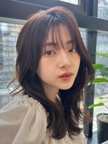 ジーナ 船橋南口(Zina)&nbsp;髪質改善黒髪レイヤーロングふんわり前髪パーマ【Zina 船橋南】