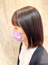 ヘアートゥリース 武蔵小杉店(hair trees) インナーカラー レッド系