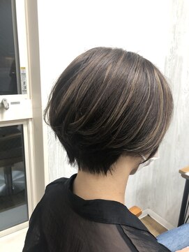 テーラヘアー 光が丘店(TELA HAIR) ショートボブ×ハイライト【TELA HAIR光が丘】
