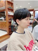 マッシュショート/アッシュブラック/20代30代40代50代