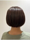 大人のうるおいショートボブ 髪質改善ケアカラー ハイライト