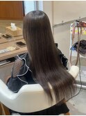 ブラウンベージュ×インナーパープル