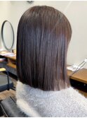大人可愛い20代30代40代 ナチュラルストレートボブスタイル