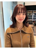 シキ オルガン 大宮(siki ORGAN)&nbsp;ラベンダーブラウン 顔周りレイヤー くびれヘア