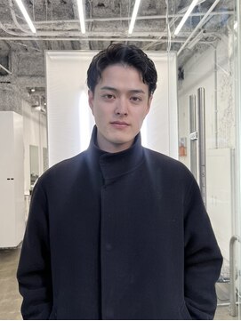 ユイツ メンズパーマ×アップバング