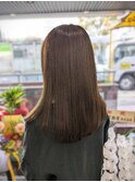 ブラウン×サラ艶ロングストレート