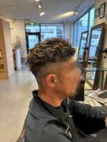 マーズ オム 山本丸橋店(mars HOM)&nbsp;two block　GOKUDO perm / highlight