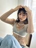 【メンテナンスメニュー☆】小顔前髪カット+ケアカラー