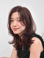 アンアミ シブヤ(Un ami shibuya)&nbsp;くびれヘア/ミディアムヘア/かきあげ前髪／大人ヘア