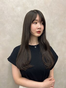 ボヌール 川西(Bonheur) 竹村指名透明感カラー×顔まわりカット/川西能勢口