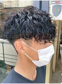 ツイストスパイラルメンズパーマシャドウパーマルーズパーマ佐賀