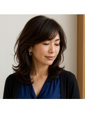 エレガントセミロングレイヤー 20代 30代 40代 50代 60代