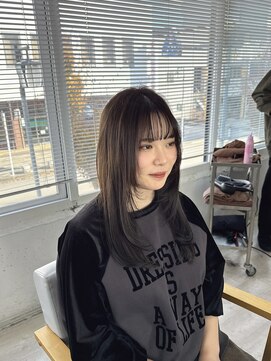 ラナヘアーサロン コウゾウジ(Lana hair salon KOZOJI) 小顔ロングレイヤー×暗めアッシュ