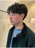 センターパート/メンズパーマ/スパイラルパーマ/メンズ/20代30代
