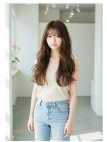 フュージョンファイブ(FUSION5) レイヤーロングベージュ20代30代40代くびれエクステ韓国ヘア