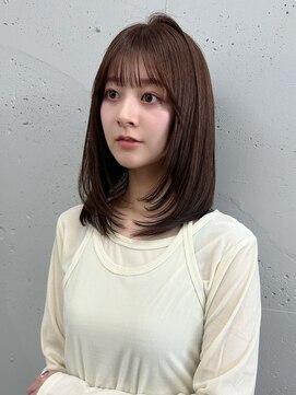 シーク 天神(SEEK) レイヤー/レイヤーカット/ミディアムレイヤー/ピンクカラー