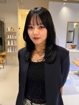 マイン(mine)&nbsp;透明感カラー　艶カラー　オフィスカラー　レイヤーカット