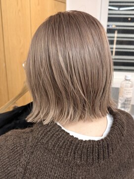 ソワ 北千住(soi) ミルクティーベージュ_ボブ_ダブルカラー_レイヤー
