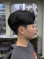 ニコ トウキョウ ロジック(nico TOKYO Logic)&nbsp;メンズセンターパートニュアンスパーマフェザーパーマ