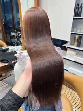 ロンドジェネルーズ 柏(Lond generous) ブリーチなしダブルカラー　ミルクティーブラウン