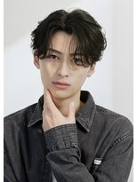 オーシャントーキョー 大阪(OCEAN TOKYO)&nbsp;ワックスなしツーブロックメンズセンターパートニュアンスパーマ