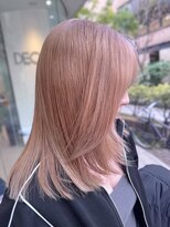 デコラ DECOR&nbsp;ピンクミルクティーベージュ×艶ロング
