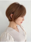 丸みショートボブ/レイヤーショートボブ/ハンサムショート