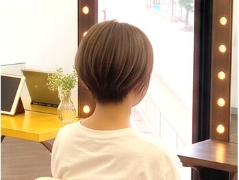 レモーリア 十日市店の写真/【ペタッと解消】前髪や襟足の気になる部分だけ◎トップふんわり収まりの良い大人シルエットを作る縮毛矯正