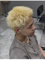 オムセラ 札幌(HOMME SERA)&nbsp;【RIKU】襟足ありスパイキーショート×抜きっぱカラー！