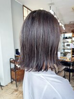 ヘアーループレル(Hair ruup Rell design works)&nbsp;髪質改善×ローライトアンブレラカラー外ハネボブ【那覇安里】