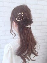 グランディール(Grandir)&nbsp;編み込みハーフアップ