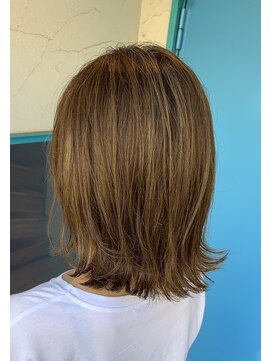 アトリエコパン(atelier copan) 明るめベージュの外ハネボブ