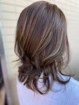 ジュジュル 稲毛本店(jujur) ハイライト/イルミナ/カーキグレージュ/大人かわいい【稲毛】