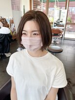 ヘアサロン フラット(Hair salon flat) 透明感ハイライト　カジュアル☆ショートボブ　