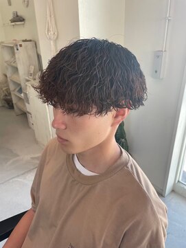 ミオ(Mio) 滋賀、南草津、メンズ美容室、波巻きツイストスパイラルパーマ