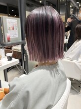 ゼンコー キチジョウジ シェール(ZENKO KICHIJOJI chere) ボブバレイヤージュ/ピンクラベンダー/細めハイライト/20代/30代