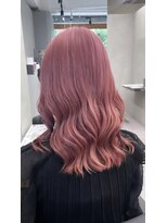 ファイブバイジエクト 堀江(FIVE by The Ect) ピンクカラー　ブリーチカラー　暖色カラー　ピンクヘア