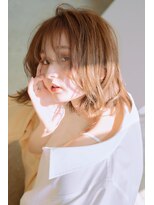 メノン(Menon) シアーカラー　外ハネボブ　似合わせカット ボブルフ