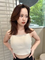 リリー(Lilley)&nbsp;【lilley 稲永麻衣】レイヤーカット+顔周りカット+天神韓国ヘア